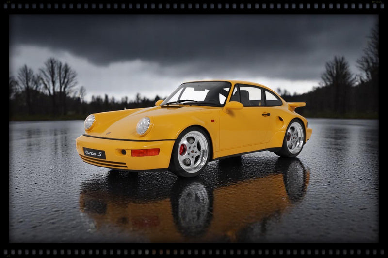 Chargez l'image dans la visionneuse de la galerie, PORSCHE 911 [964] TURBO S JAUNE 1994 GT SPIRIT 1:8
