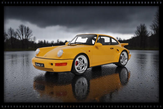 PORSCHE 911 [964] TURBO S JAUNE 1994 GT SPIRIT 1:8