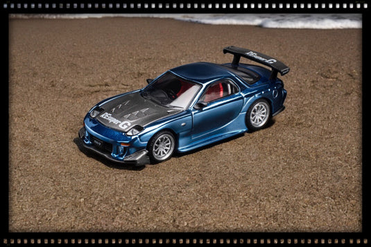 MAZDA RX7 RE-AMEMIYA WIDEBODY BLEU POP RACE 1:64
