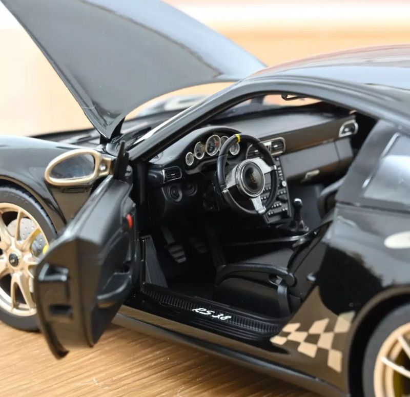 Chargez l&#39;image dans la visionneuse de la galerie, Porsche 911 GT3 RS 2009 Noir NOREV 1:18
