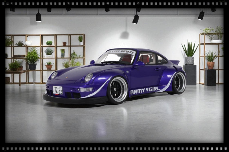 Chargez l&#39;image dans la visionneuse de la galerie, Porsche RWB ARMÉE VIOLET 2015 GT SPIRIT 1:18
