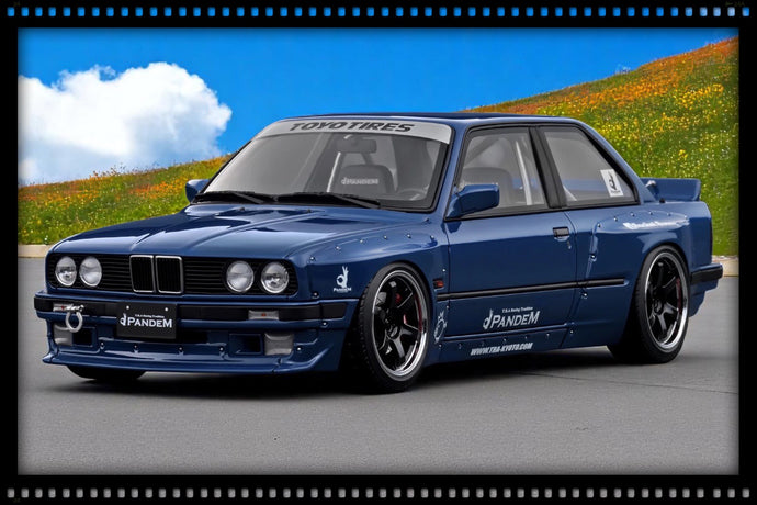 Bmw E30 PANDEM Bleu IGNITION MODEL 1:18