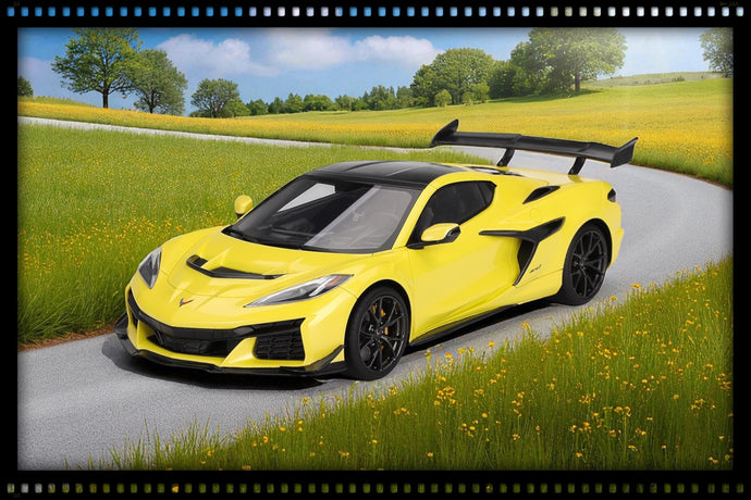 Chevrolet CORVETTE ZR1 ACCELERATE YELLOW 2025 TOP SPEED 1:18