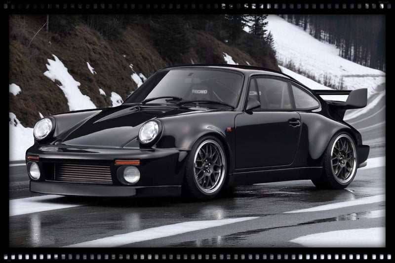 Load image into Gallery viewer, Porsche Blackbird (964) *MIDNIGHT* Black IGNITION MODEL 1:18
