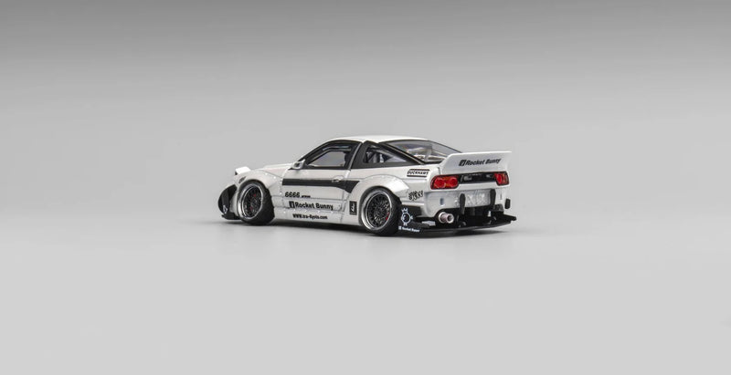 Chargez l&#39;image dans la visionneuse de la galerie, Nissan Rocket Bunny 180SX Blanc MICROTURBO 1:64
