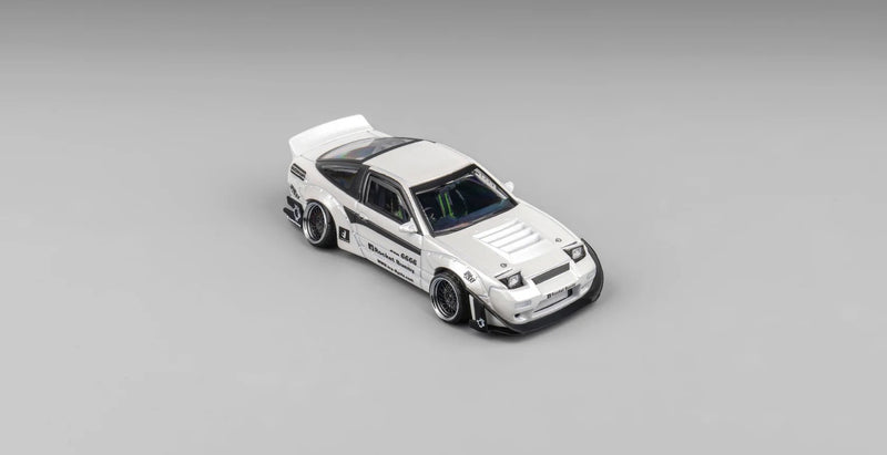 Chargez l&#39;image dans la visionneuse de la galerie, Nissan Rocket Bunny 180SX Blanc MICROTURBO 1:64
