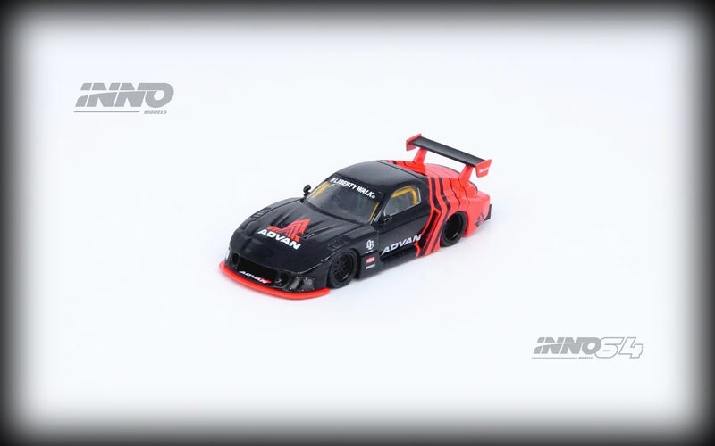 Load image into Gallery viewer, Mazda LBWK RX7 (FD3S) LB Super Silhouette *Advan Livery* Black/Red INNO64 Models 1:64
