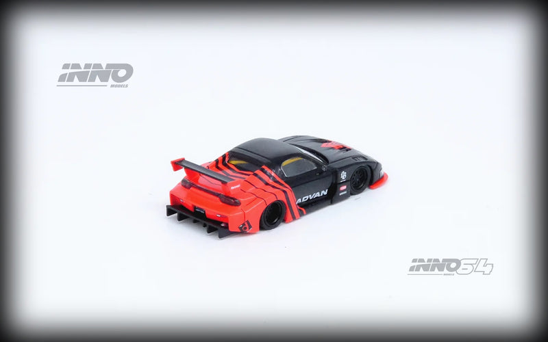 Load image into Gallery viewer, Mazda LBWK RX7 (FD3S) LB Super Silhouette *Advan Livery* Black/Red INNO64 Models 1:64
