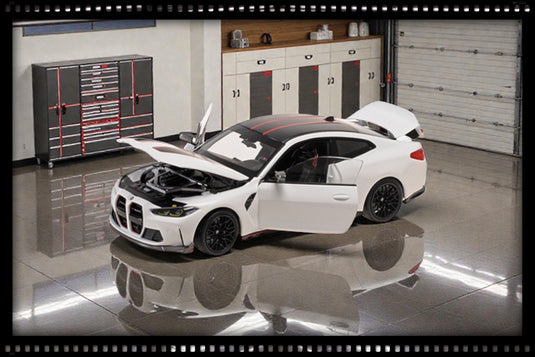 Bmw M4 CSL 2022 BLANC MINICHAMPS 1:18