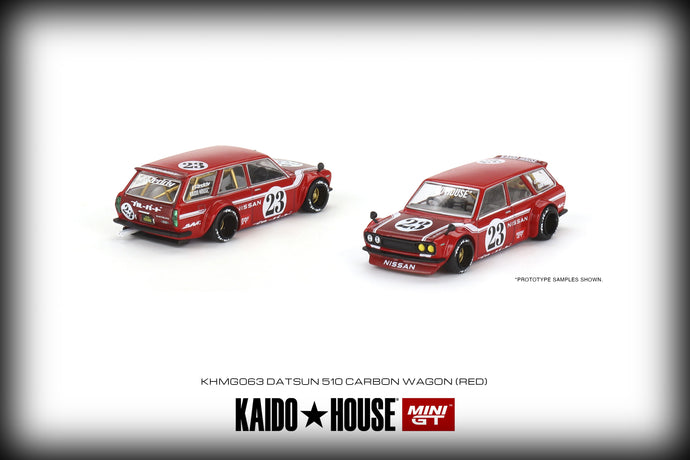Datsun 510 Wagon Carbon Fiber V2 Kaido House MINI GT 1:64