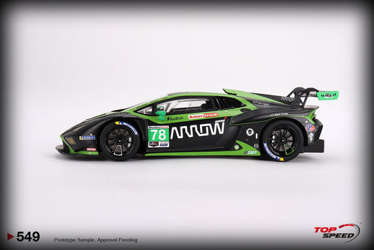 Lamborghini HURACAN GT3 EVO2 FORTE RACING #78 24H DAYTONA 2023 TOP SPEED 1:18