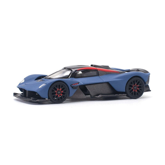 Aston Martin Valkyrie Blue POP RACE 1:64