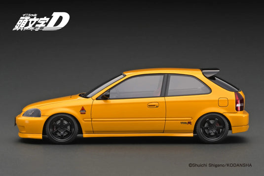 HONDA CIVIC (EK9) Type R YELLOW (INITIAL D) IGNITION MODEL 1:18