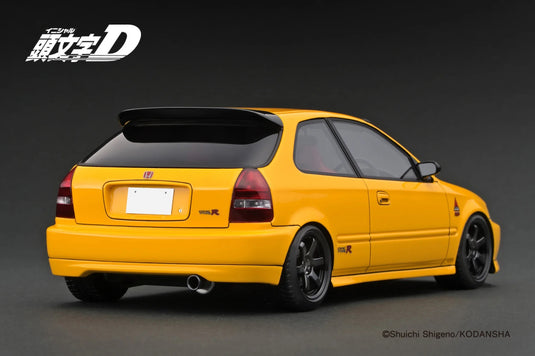 HONDA CIVIC (EK9) Type R YELLOW (INITIAL D) IGNITION MODEL 1:18