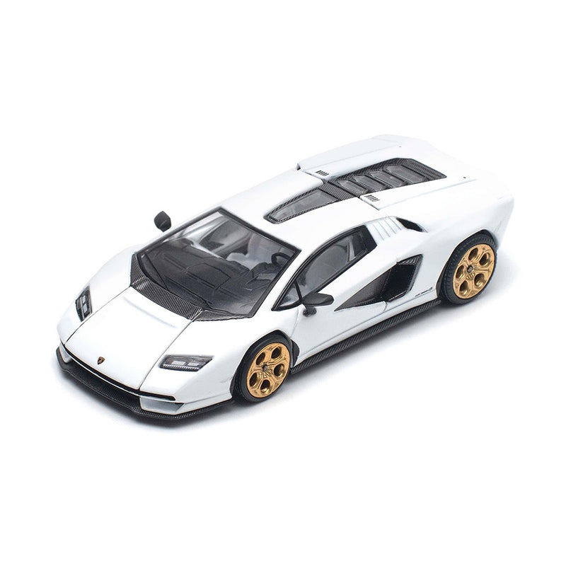 Load image into Gallery viewer, Lamborghini Countach LPI 800-4 White POP RACE 1:64

