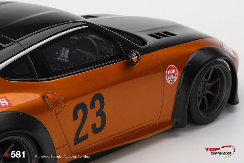 Load image into Gallery viewer, Nissan 400Z LB NATION WORKS GOLD 2024 TOP SPEED 1:18
