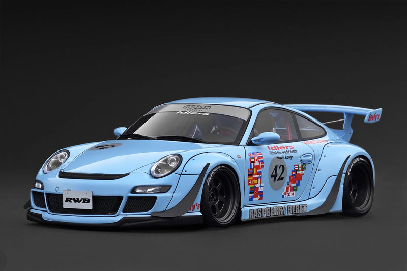 Chargez l'image dans la visionneuse de la galerie, Porsche RWB 997 BLEU IGNITION MODEL 1:18
