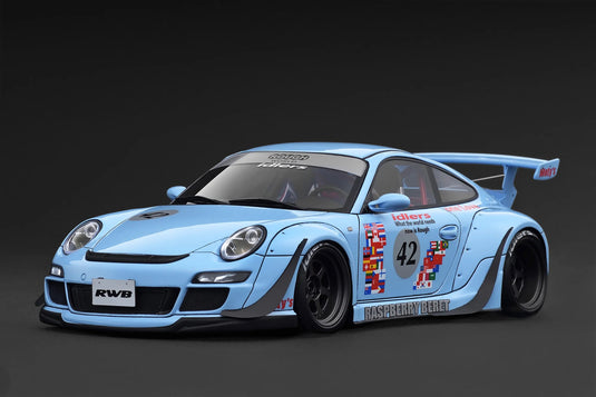 Porsche RWB 997 BLEU IGNITION MODEL 1:18