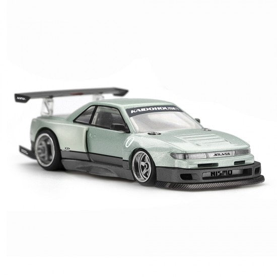 Laad de afbeelding in de Gallery-viewer, NISSAN SILVIA S13-R KAIDO WORKS V1 1991 MINI GT 1:64
