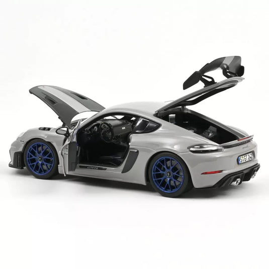 Porsche CAYMAN GT4 RS AVEC KIT WEISSACH 2023 GRIS NOREV 1:18