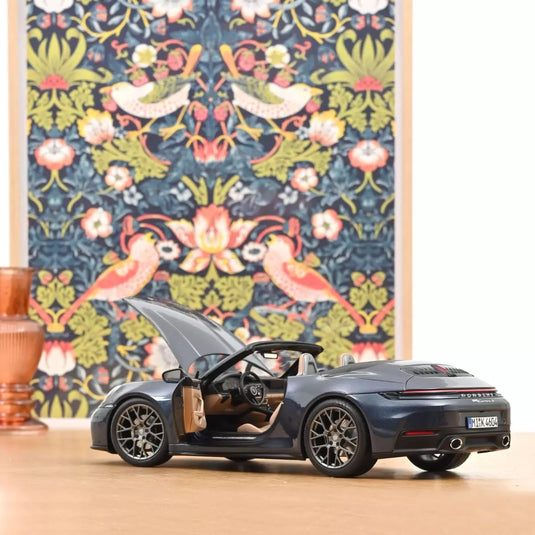 PORSCHE 911 CARRERA CABRIOLET 2025 BLEU NOREV 1:18