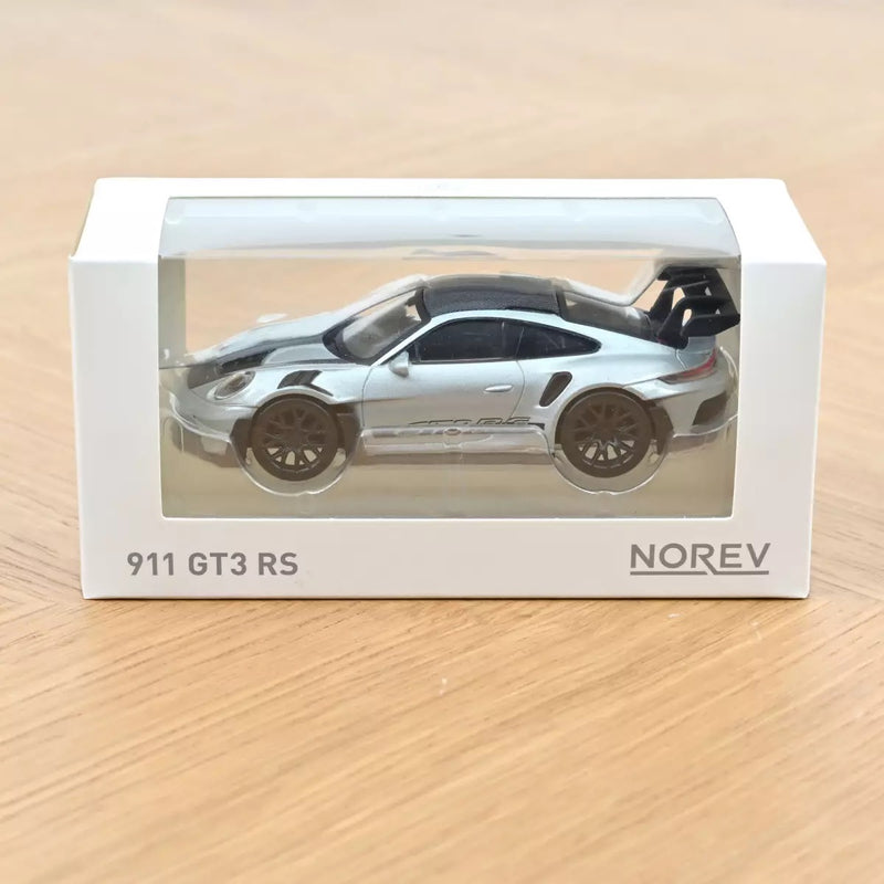 Load image into Gallery viewer, Porsche 911 GT3 RS 2022 Silver with black Jet-car decals  NOREV 1:43
