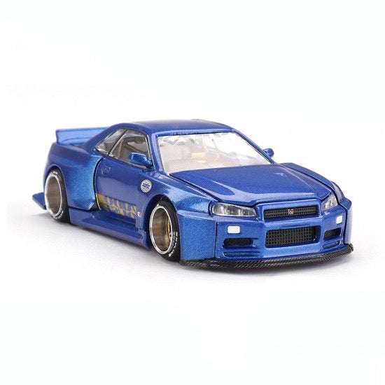 Load image into Gallery viewer, Nissan SKYLINE GT-R (R34) KAIDO*HOUSE (V2 AERO) SHINJUKU V2 1999 MINI GT 1:64
