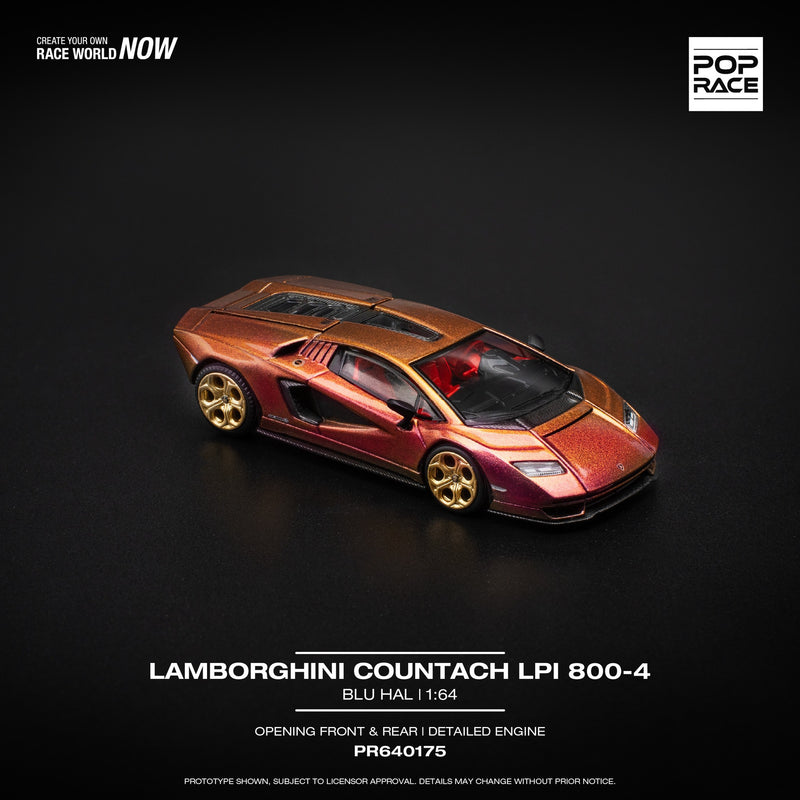 Laad de afbeelding in de Gallery-viewer, Lamborghini COUNTACH LP 800-4 POP RACE 1:64
