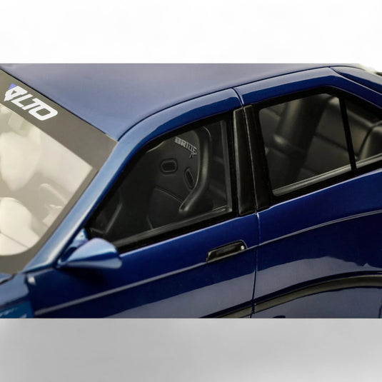 BMW E36 LTO SEDAN TURBO KHYZYL SALEEM AVUS BLAUW 2023 OTTOmobile 1:18