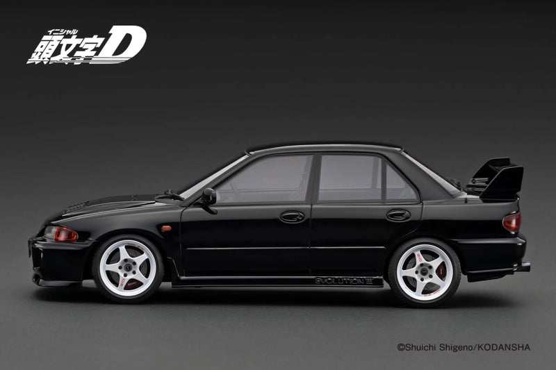 Chargez l'image dans la visionneuse de la galerie, MITSUBISHI LANCER EVOLUTION III GSR (CN9A) INITIAL D NOIR IGNITION MODEL 1:18

