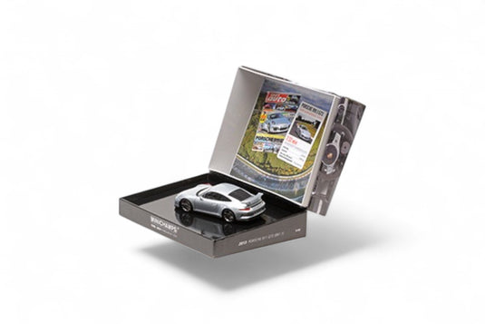 Porsche 911 (991) GT3 2012 ARGENTÉ BOÎTE SPÉCIALE ‼️ÉDITION LIMITÉE 525 pièces‼️ MINICHAMPS 1:43