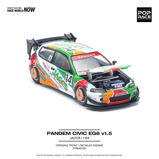Pandem Honda Civic EG6 v1.5 *JACCS* Divers POP RACE 1:64