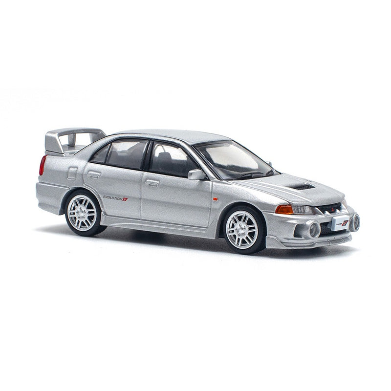 Load image into Gallery viewer, Mitsubishi Lancer Evolution IV Silver POP RACE 1:64

