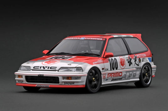 HONDA CIVIC (EF9) SIR WHITE/RED IGNITION MODEL 1:18