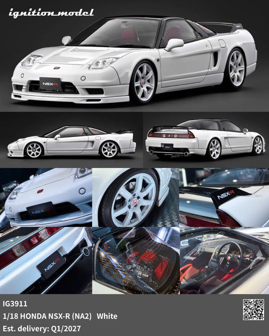 HONDA NSX-R (NA2) WHITE IGNITION MODEL 1:18