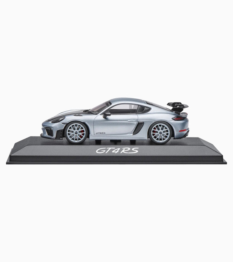 Laad de afbeelding in de Gallery-viewer, Porsche 718 CAYMAN GT4 RS Grijs PORSCHE DEALERMODEL 1:43
