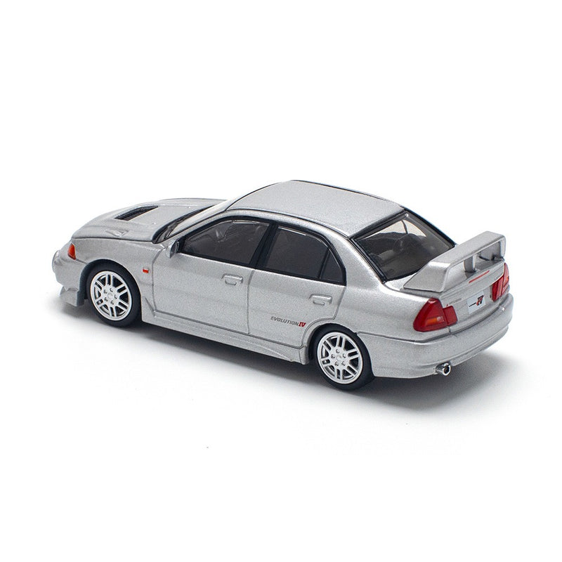 Load image into Gallery viewer, Mitsubishi Lancer Evolution IV Silver POP RACE 1:64
