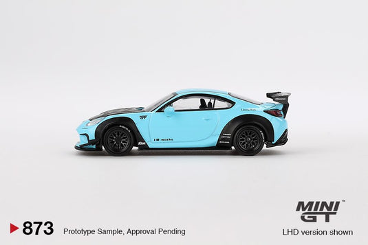 Toyota GR86 LB WORKS BLAUW 2024 (LHD) MINI GT 1:64