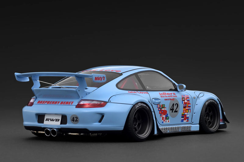 Chargez l'image dans la visionneuse de la galerie, Porsche RWB 997 BLEU IGNITION MODEL 1:18
