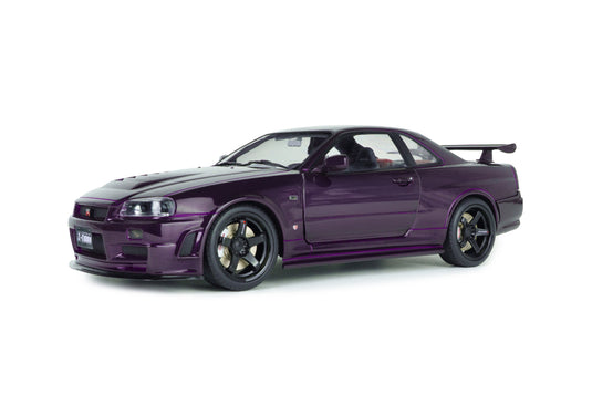 NISSAN SKYLINE (R34) GT-R Z TUNE MIDNIGHT PURPLE 1999 SOLIDO 1:18