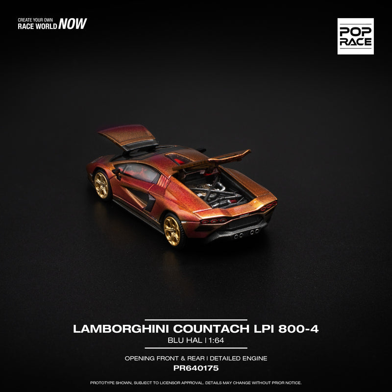 Laad de afbeelding in de Gallery-viewer, Lamborghini COUNTACH LP 800-4 POP RACE 1:64
