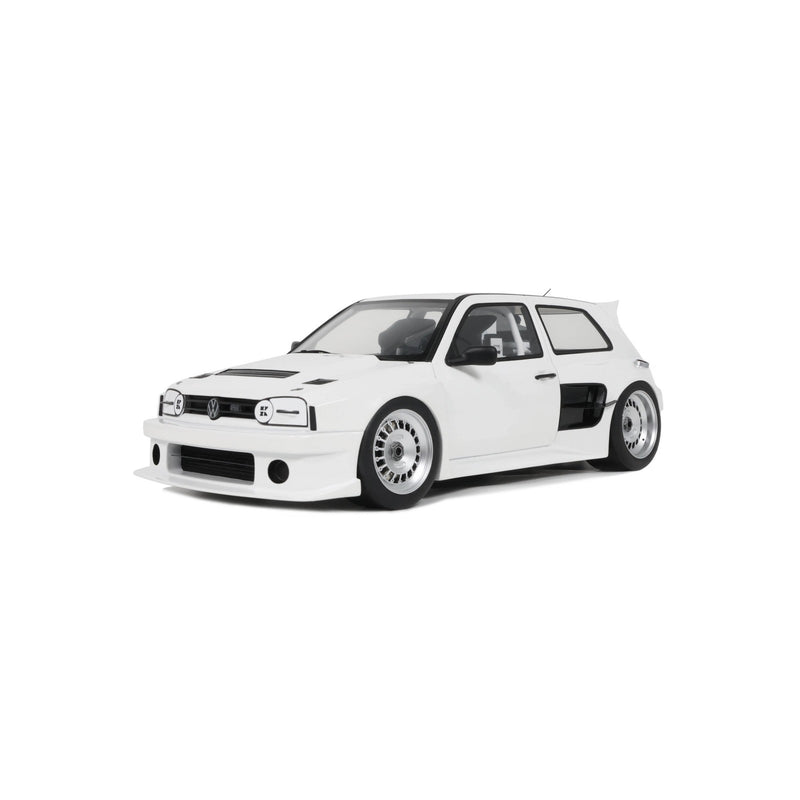 Chargez l&#39;image dans la visionneuse de la galerie, Volkswagen GOLF III KHYZYL SALEEM BLANC 2024 OTTOmobile 1:18
