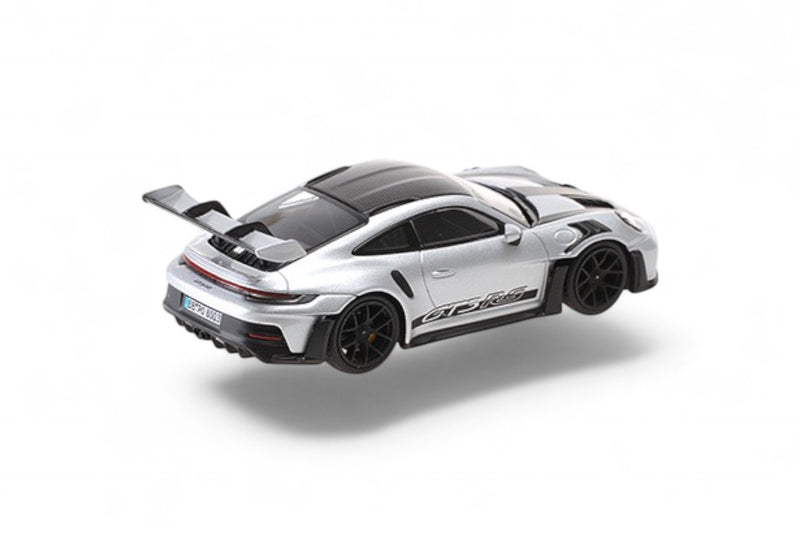 Laad de afbeelding in de Gallery-viewer, Porsche 911 (992) GT3 RS 2023 GRIJS ‼️BEPERKTE EDITIE 510 stuks‼️ MINICHAMPS 1:43
