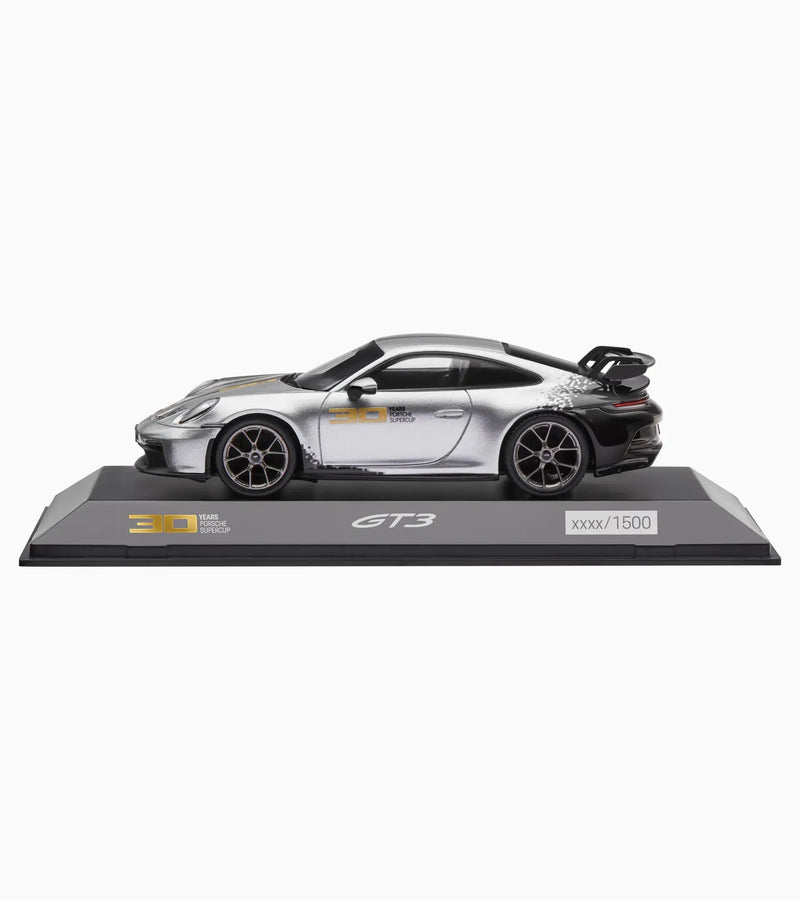 Load image into Gallery viewer, Porsche 911 GT3 30Y Supercup (Black/Grey/Gold) - LIMITED EDITION 1385/1500 pieces - PORSCHE DEALERMODEL 1:43
