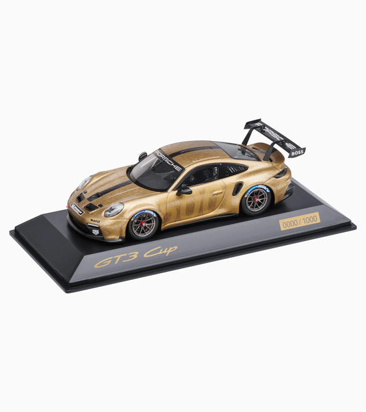 Porsche 911 GT3 CUP (992) 5000 Zwart/Goud - LIMITED EDITION 504/1000 stuks - PORSCHE DEALERMODEL 1:43