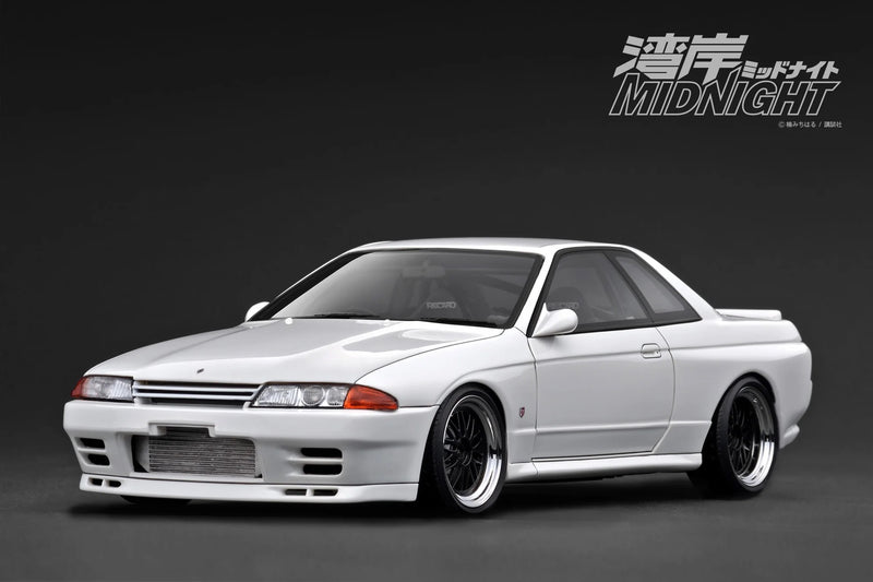 Chargez l&#39;image dans la visionneuse de la galerie, Nissan Skyline GT-R (R32) *MIDNIGHT Reina&#39;s R* Blanc IGNITION MODEL 1:18
