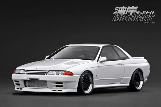 Nissan Skyline GT-R (R32) *MIDNIGHT Reina's R* Blanc IGNITION MODEL 1:18