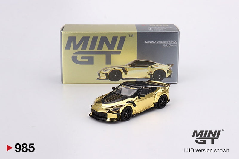 Chargez l&#39;image dans la visionneuse de la galerie, Nissan Z400 VEILSIDE FFZ400 OR/CHROME 2024 (LHD) MINI GT 1:64
