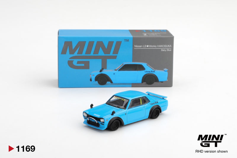 Chargez l'image dans la visionneuse de la galerie, NISSAN HAKOSUKA BLEU NISSAN LB★WORKS HAKOSUKA 2015 MINI GT 1:64
