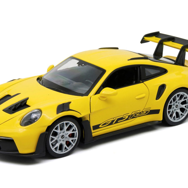 Laad de afbeelding in de Gallery-viewer, Porsche 911 GT3 RS 992 Geel WELLY 1:24
